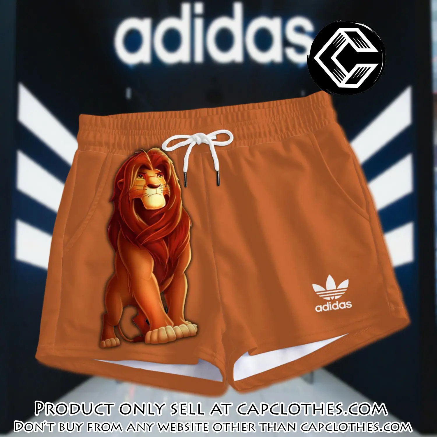 Premium lion king in adidas women shorts lady beach shorts wms1081 cc1927831